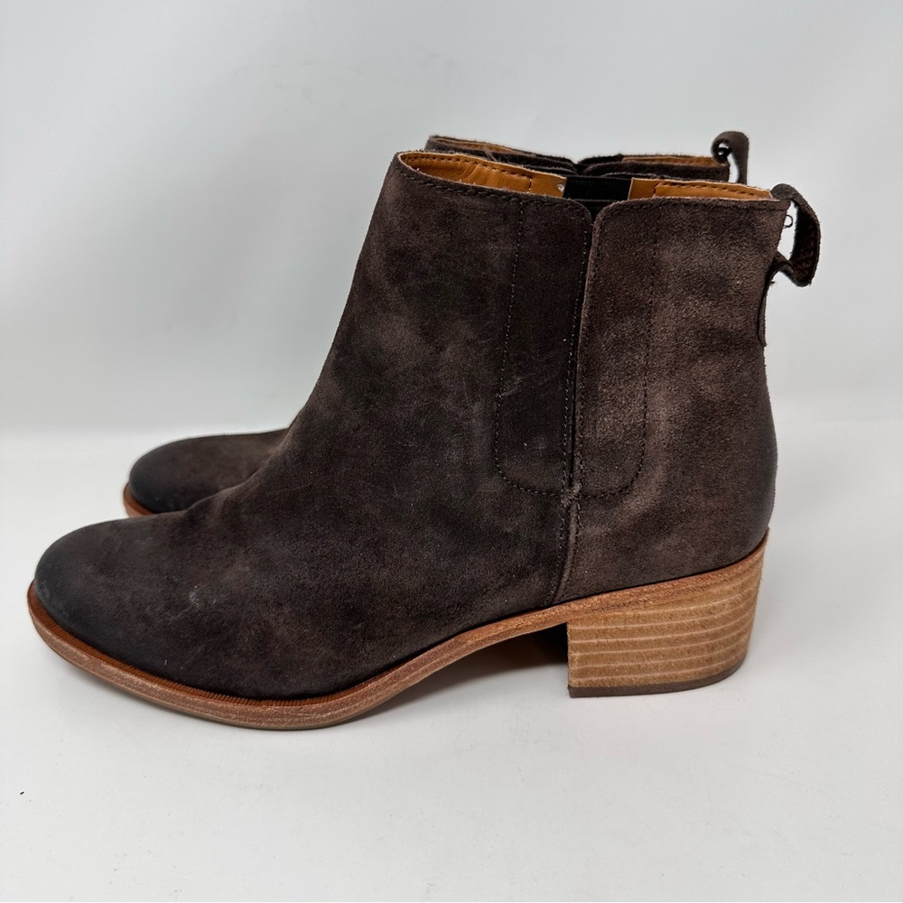Kork-Ease Like New Mindo Chelsea Ankle Boots Leather Brown Size 10